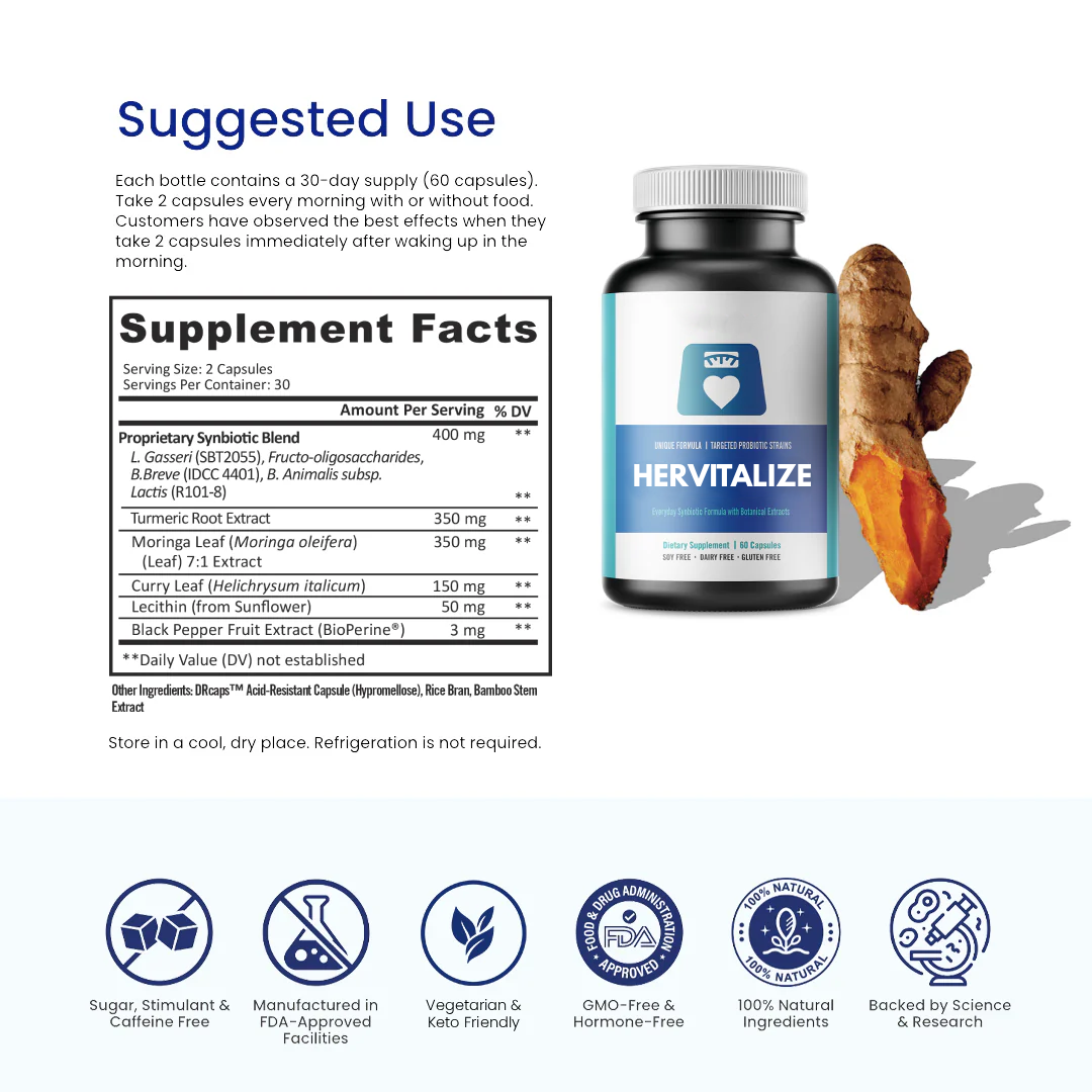 HerVitalize Natural Menopause Probiotic